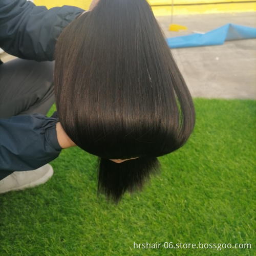 factory price weaves Peruvian raw remy hair customized colors bone straight 12A double drawn bundles